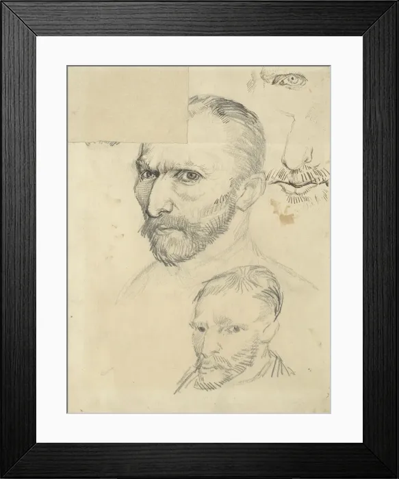 Framed Print : Self-Portraits, 1887 Framed Print : Self-Portraits, 1887