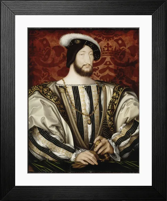 Framed Print : Portrait of Francis I (1494-1547), King of France, Duke of Brittany, Count of Provence, ca 1530 Framed Print : Portrait of Francis I (1494-1547), King of France, Duke of Brittany, Count of Provence, ca 1530