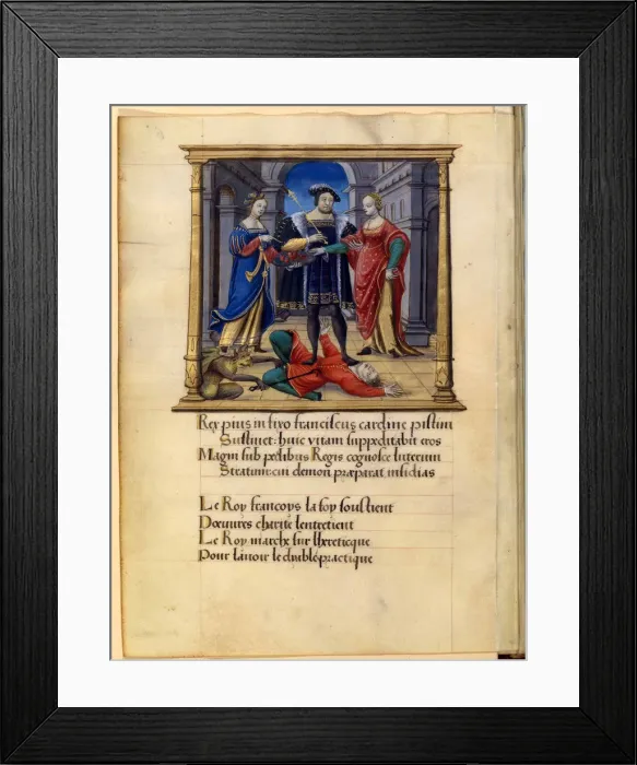 Framed Print : The king crushing the heresy, ca 1531 Framed Print : The king crushing the heresy, ca 1531