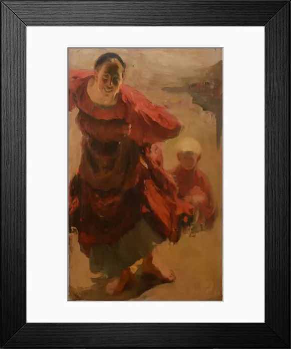 Framed Print : Woman with child, 1901 Framed Print : Woman with child, 1901
