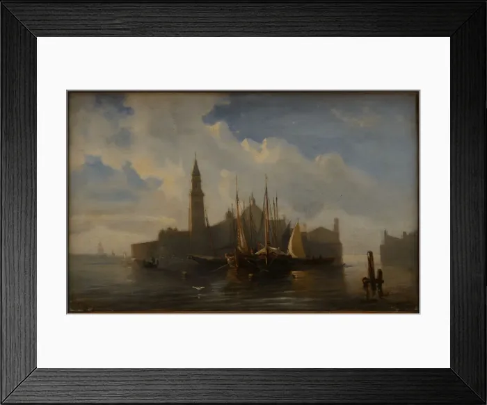 Framed Print : View of Venice, 1850 Framed Print : View of Venice, 1850