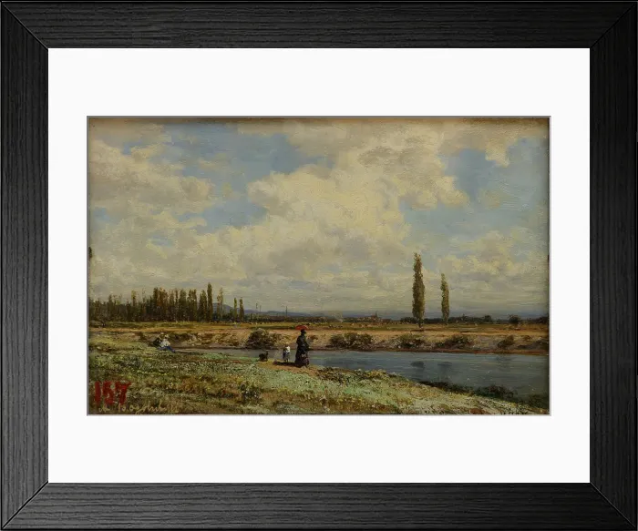 Framed Print : Vichy, Banks, Noon, 1870 Framed Print : Vichy, Banks, Noon, 1870