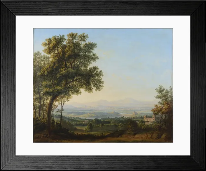 Framed Print : View of the Roman Campagna, First half of the 19th cent Framed Print : View of the Roman Campagna, First half of the 19th cent