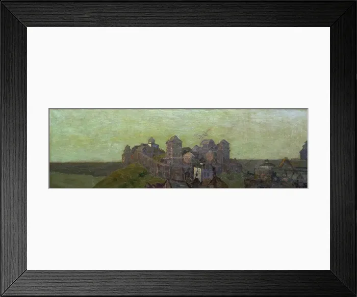Framed Print : A Town, Morning, 1901 Framed Print : A Town, Morning, 1901