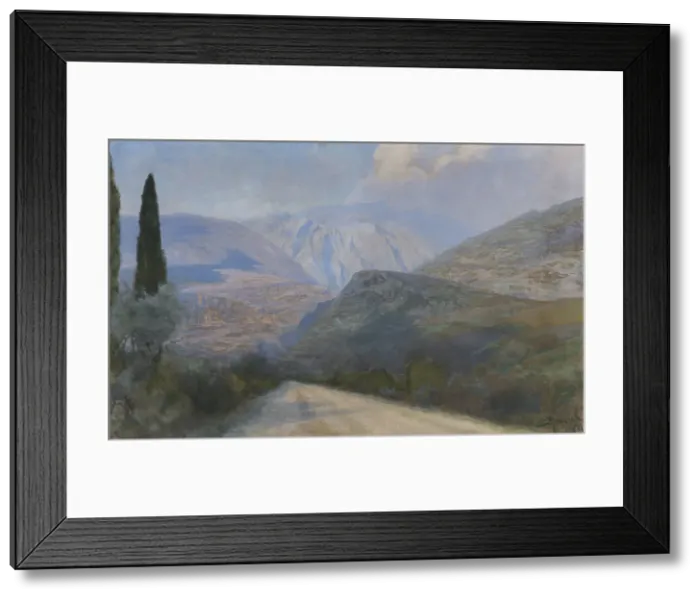 Framed Print : The Road to Delphi, 1911 Framed Print : The Road to Delphi, 1911