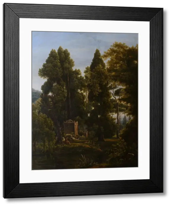 Framed Print : Italian Landscape, 1820 Framed Print : Italian Landscape, 1820