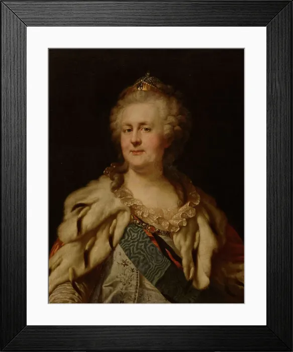 Framed Print : Portrait of Empress Catherine II (1729-1796), 1790s