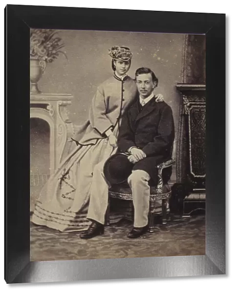 Portrait of Grand Duke Nicholas Alexandrovich of Russia (1843-1865) and Princess Dagmar of Denmark (