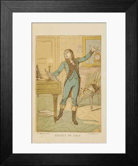 Framed Print : Claude Joseph Rouget de Lisle (1760-1836) Framed Print : Claude Joseph Rouget de Lisle (1760-1836)