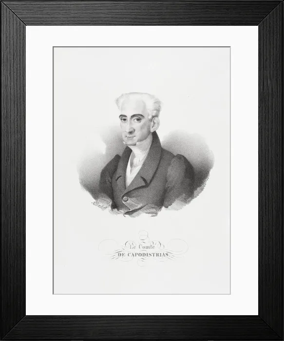 Framed Print : Portrait of Count Ioannis Kapodistrias (1776-1831) Framed Print : Portrait of Count Ioannis Kapodistrias (1776-1831)