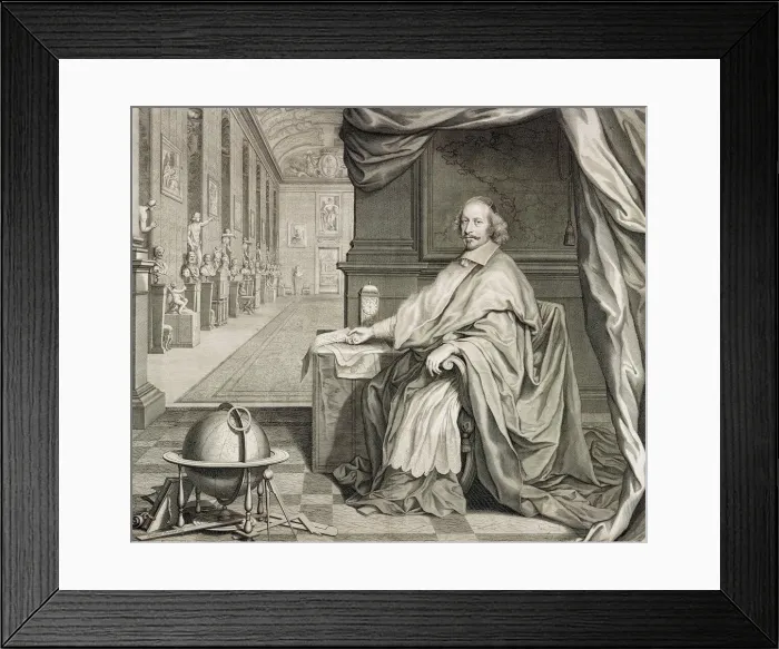 Framed Print : Portrait of Cardinal Mazarin