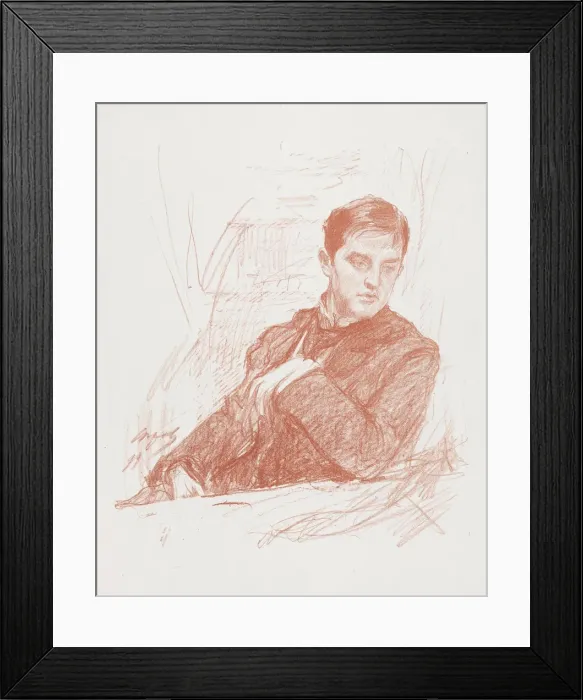 Framed Print : Portrait of Dmitry Vladimirovich Filosofov (1872-1940) Framed Print : Portrait of Dmitry Vladimirovich Filosofov (1872-1940)