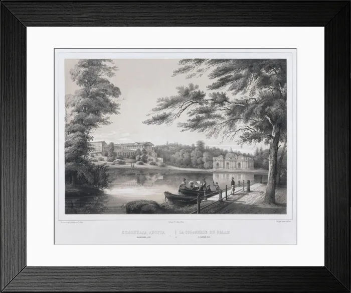 Framed Print : View of the Cameron Gallery at Tsarskoye Selo Framed Print : View of the Cameron Gallery at Tsarskoye Selo