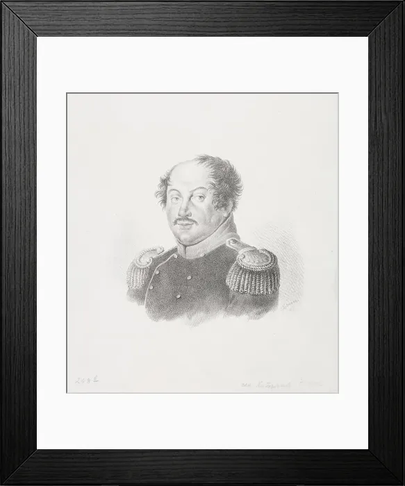 Framed Print : Portrait of Alexei Zakharovich Khitrovo (1776-1854) Framed Print : Portrait of Alexei Zakharovich Khitrovo (1776-1854)