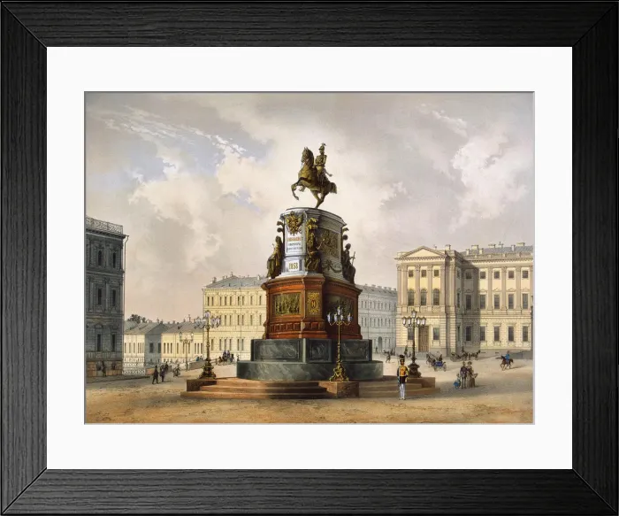 Framed Print : View of the Monument to Emperor Nicholas I on Saint Isaacs Square Framed Print : View of the Monument to Emperor Nicholas I on Saint Isaacs Square
