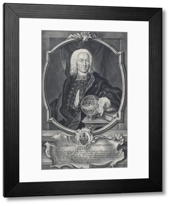 Framed Print : Portrait of the physicist Georg Wolfgang Krafft (1792-1878) Framed Print : Portrait of the physicist Georg Wolfgang Krafft (1792-1878)