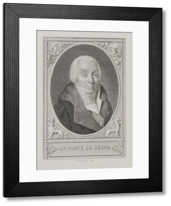 Framed Print : Portrait of Count Louis Philippe de Segur (1753-1830) Framed Print : Portrait of Count Louis Philippe de Segur (1753-1830)