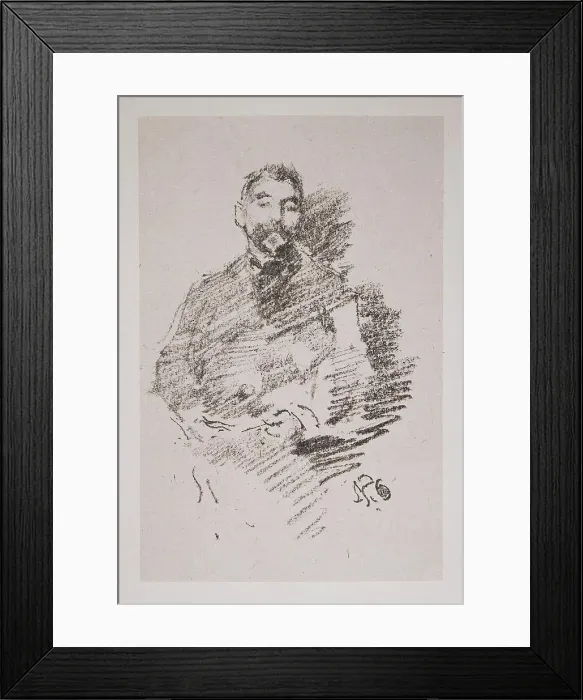 Framed Print : Portrait of Stephane Mallarme (1842-1898) Framed Print : Portrait of Stephane Mallarme (1842-1898)