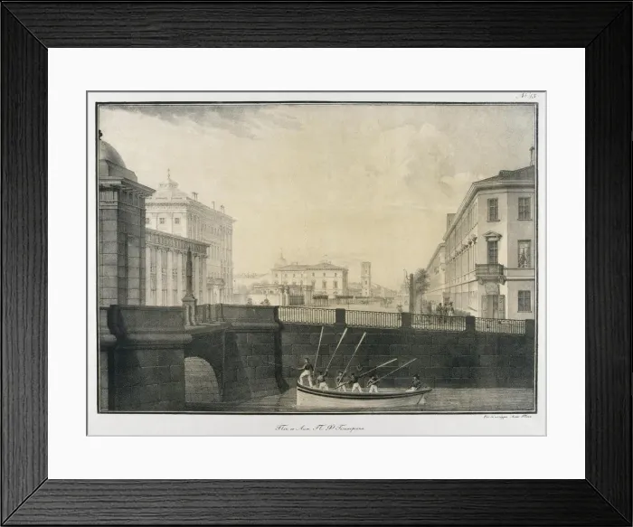 Framed Print : The Fontanka River near the Anichkov Bridge Framed Print : The Fontanka River near the Anichkov Bridge