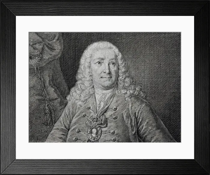 Framed Print : Portrait of Count Jean Armand de L Estocq (1692-1767) Framed Print : Portrait of Count Jean Armand de L Estocq (1692-1767)
