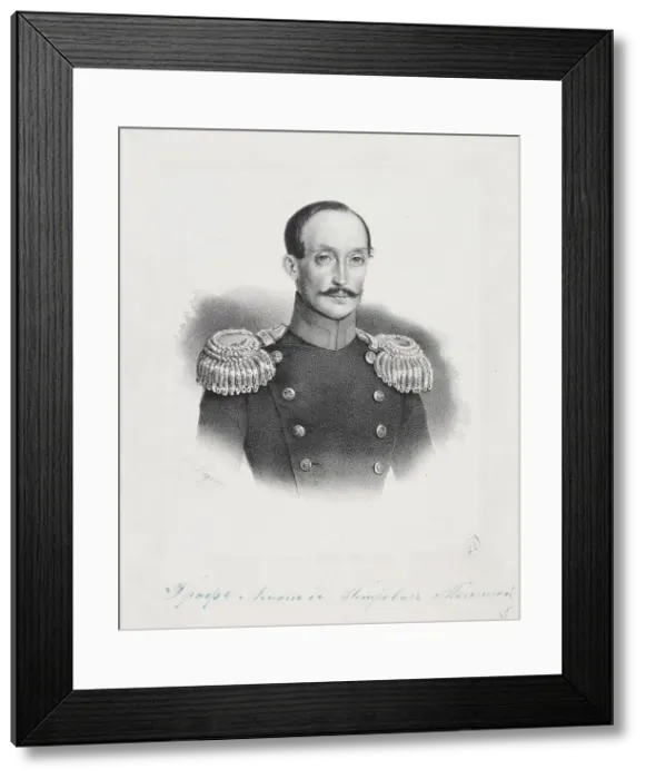 Framed Print : Portrait of Count Alexander Petrovich Tolstoy (1801-1873) Framed Print : Portrait of Count Alexander Petrovich Tolstoy (1801-1873)