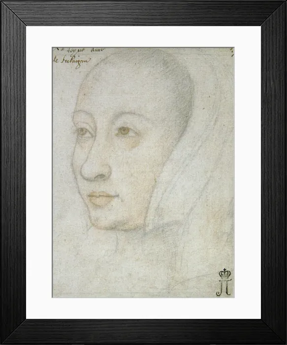 Framed Print : Portrait of Anne of Brittany (1477-1514) Framed Print : Portrait of Anne of Brittany (1477-1514)