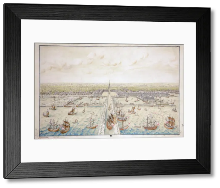 Framed Print : Harbour at Kronshtadt. Draft Framed Print : Harbour at Kronshtadt. Draft