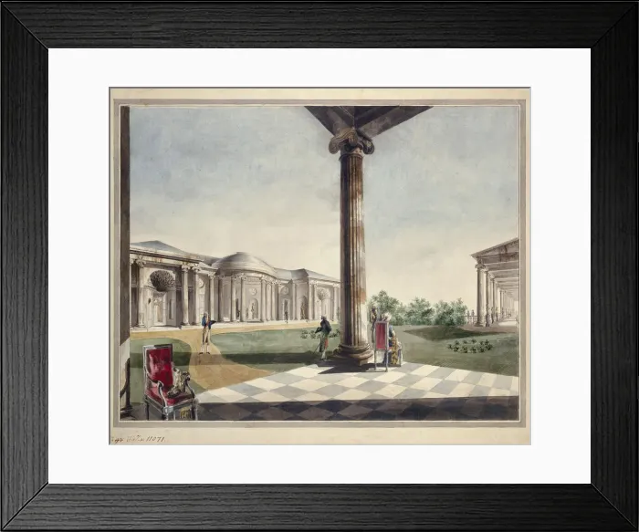Framed Print : View of Ionic Gallery in Tsarskoye Selo Framed Print : View of Ionic Gallery in Tsarskoye Selo