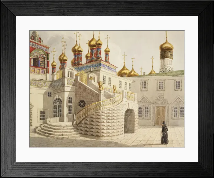 Framed Print : The Boyar Ground and the Church of Our Saviour behind the Gold Grid in the Moscow Kremlin Framed Print : The Boyar Ground and the Church of Our Saviour behind the Gold Grid in the Moscow Kremlin
