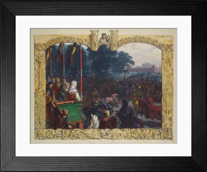 Framed Print : Knights Tournament in Magdeburg, 928 Framed Print : Knights Tournament in Magdeburg, 928