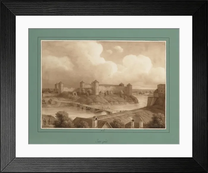 Framed Print : View of the Ivangorod Fortress Framed Print : View of the Ivangorod Fortress