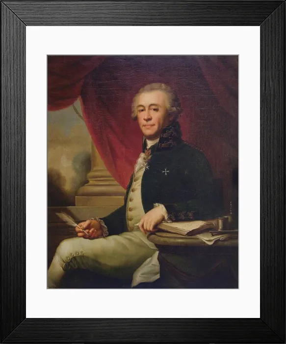 Framed Print : Portrait of Ivan Lazarevich Lazarev (1735-1801) Framed Print : Portrait of Ivan Lazarevich Lazarev (1735-1801)