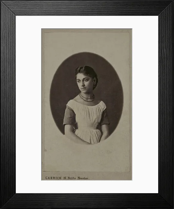 Framed Print : Portrait of Princess Maria Konstantinovna of Bagrationi Imereti Framed Print : Portrait of Princess Maria Konstantinovna of Bagrationi Imereti