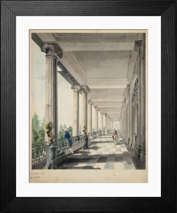 Framed Print : View of Ionic Gallery and the Agate Pavilion in Tsarskoye Selo Framed Print : View of Ionic Gallery and the Agate Pavilion in Tsarskoye Selo