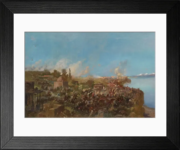 Framed Print : The Battle at Makhram on August 22, 1875 Framed Print : The Battle at Makhram on August 22, 1875