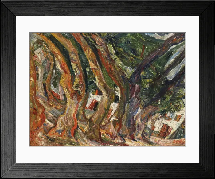 Framed Print : Les platanes a Ceret Framed Print : Les platanes a Ceret