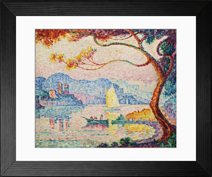 Framed Print : Antibes, Petit Port de Bacon Framed Print : Antibes, Petit Port de Bacon
