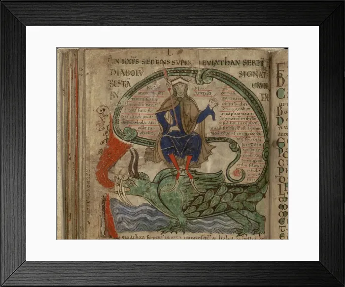 Framed Print : Miniature from the Manuscript Liber Floridus Framed Print : Miniature from the Manuscript Liber Floridus