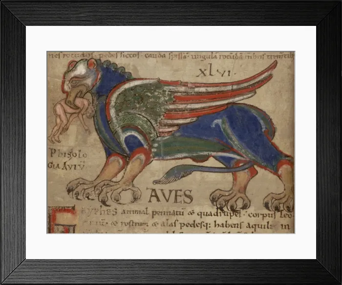 Framed Print : Miniature from the Manuscript Liber Floridus Framed Print : Miniature from the Manuscript Liber Floridus
