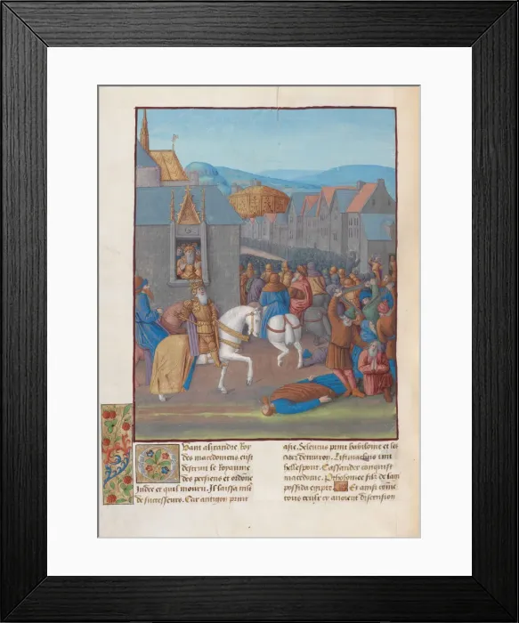 Framed Print : Capture of Jerusalem by Ptolemy Soter. Illustration in Flavius Josephus Antiquities of the Jews (A Framed Print : Capture of Jerusalem by Ptolemy Soter. Illustration in Flavius Josephus Antiquities of the Jews (A