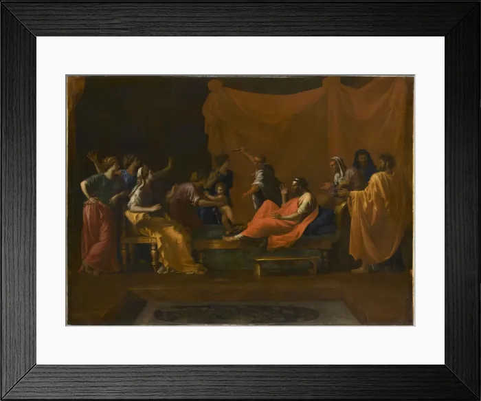 Framed Print : The Infant Moses trampling Pharaohs Crown Framed Print : The Infant Moses trampling Pharaohs Crown