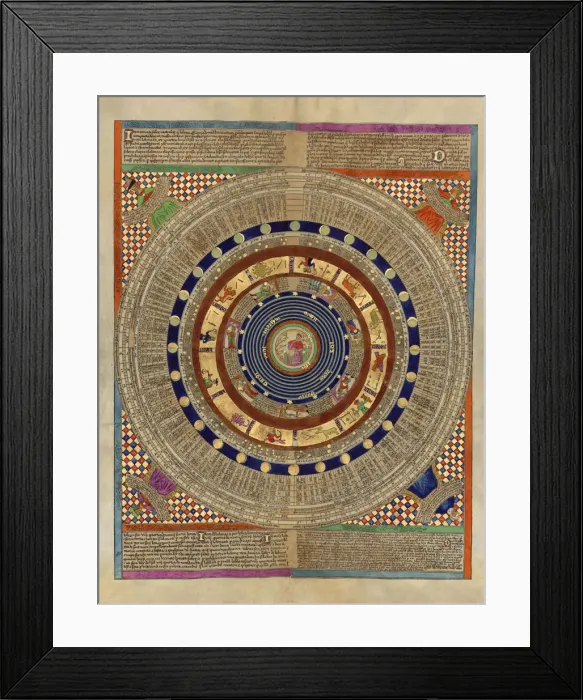 Framed Print : Mapamundi. Calendar Framed Print : Mapamundi. Calendar
