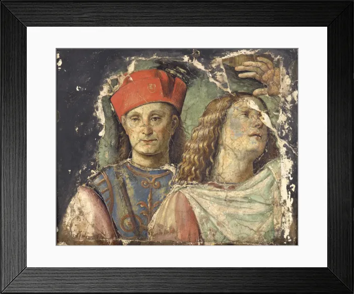 Framed Print : Two male heads Framed Print : Two male heads