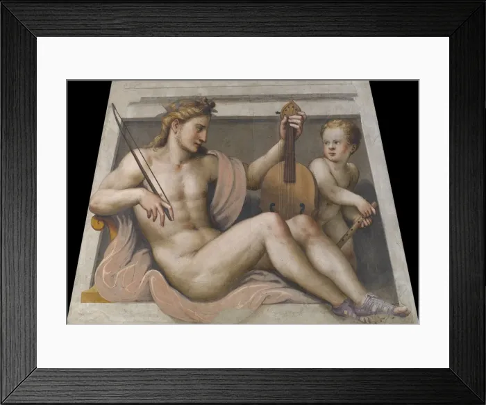 Framed Print : Apollo with cupid