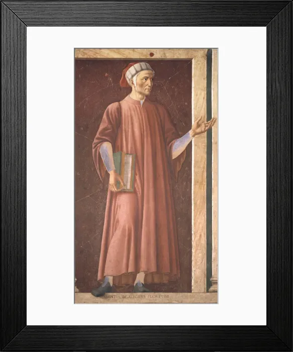 Framed Print : Portrait of Dante Alighieri (1265-1321) Framed Print : Portrait of Dante Alighieri (1265-1321)