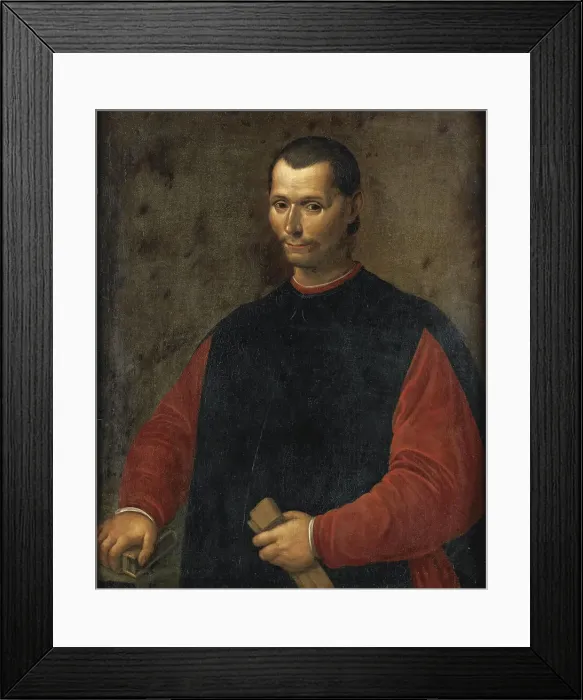Framed Print : Portrait of Niccolo Machiavelli (1469-1527) Framed Print : Portrait of Niccolo Machiavelli (1469-1527)