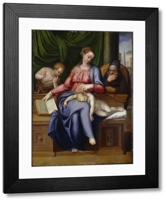Framed Print : Madonna del silenzio (Virgin and child with John the Baptist as a Boy) Framed Print : Madonna del silenzio (Virgin and child with John the Baptist as a Boy)