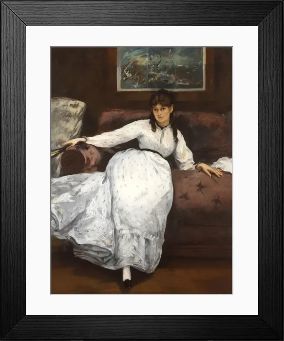 Framed Print : Repose (Berthe Morisot) Framed Print : Repose (Berthe Morisot)