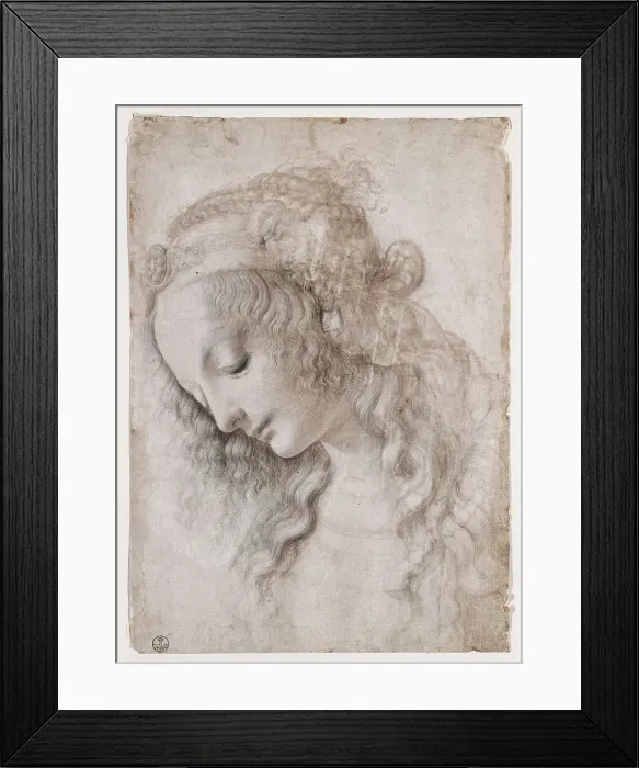 Framed Print : Study Of Female Face Framed Print : Study Of Female Face