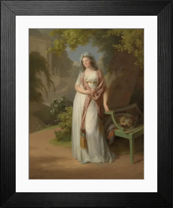 Framed Print : Portrait of Margravine Luise von Anhalt-Dessau (1750-1811) Framed Print : Portrait of Margravine Luise von Anhalt-Dessau (1750-1811)